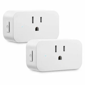 Smart Plug, 2er-Pack Mini WiFi Steckdose Arbeiten mit Amazon Alexa Google Assistant, Tim - Bild 1 von 7