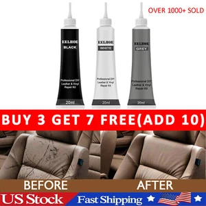 20ml Advanced Leather Repair Kit Filler Vinyl DIY Car Seat Patch Sofa Rip Holes - Picture 1 of 27