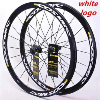 700C V/Disc Brake Road Bike Aluminum Alloy Wheelset Fixed Gear Bicycle Wheels - Image 1 of 4