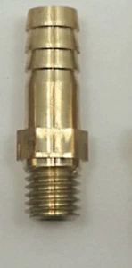 Accesorio conector de latón recto de 8 mm manguera cola de púas hilo macho hilo M8 1,25 T - Imagen 1 de 1