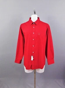 Saddlebred Men's Shirt, Size 17-17.5,34/35, Red, 60% Cotton, 40% Polyester - Picture 1 of 6