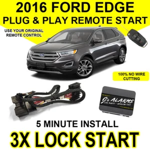 2016 Ford Edge Remote Start Plug & Play Easy Install SUV 3X Lock Start FO2 - Picture 1 of 8