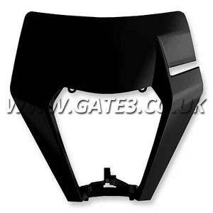 KTM 125-500 EXC XC-W EXC-F 2017-2019 Polisport Black Headlight Mask Surround - Picture 1 of 2