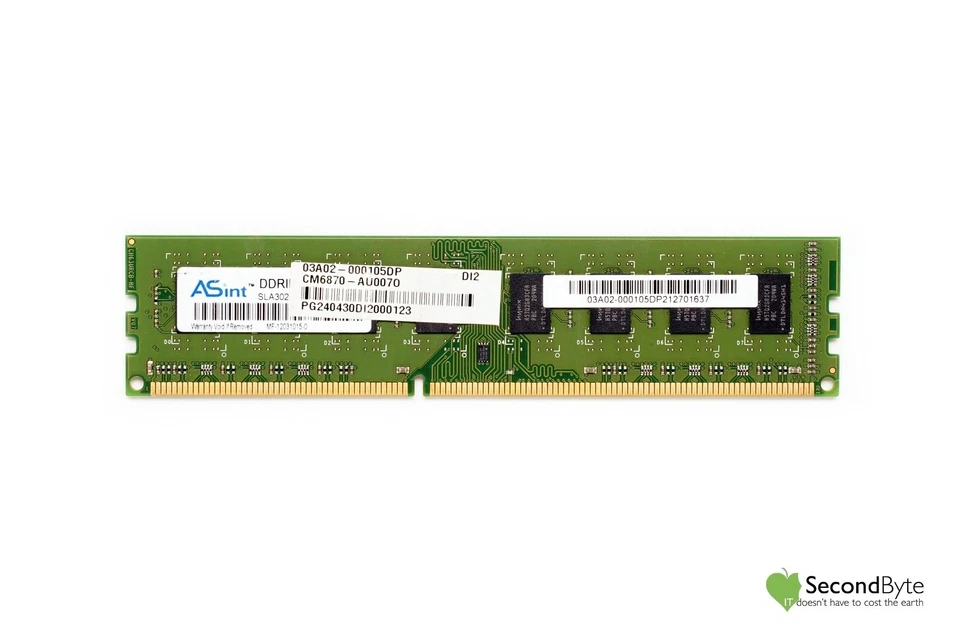 ASint 4GB DDR3-1600 PC3-12800 Desktop Ram SLA302G08-GGNHC Tax Invoice - Image 1 of 1