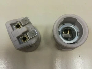 VOSSLOH 51204 Porzellanfassung E14  mit Steck Anschluss , 1 teilig  - Bild 1 von 2