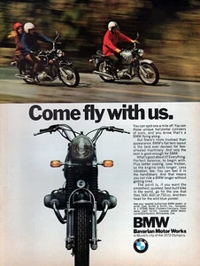 BMW R-75/5 1970 motocicleta original anuncio impreso en color - Imagen 1 de 1