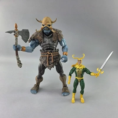 Marvel Legends Savage Frost Giant & Loki 12" Figura Set Hasbro 2011 Exclusivo Foto 1 de 4