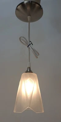 Juego de 3 luces colgantes francesas Art Deco DEGUE Foto 1 de 4