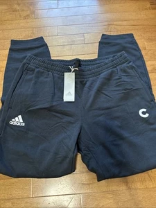 Adidas Men's A436 Fleece Joggers Size Medium Black - Picture 1 of 10