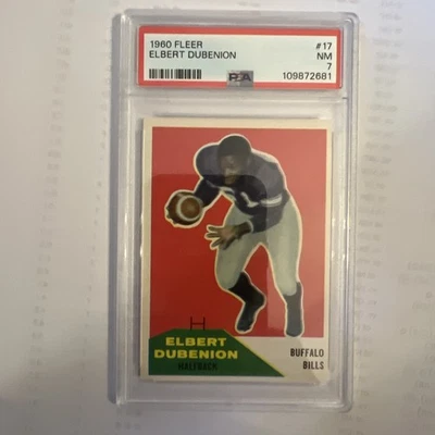 1960 Fleer Elbert Dubenion Rc Rookie #17 PSA 7 NM - Image 1 of 4