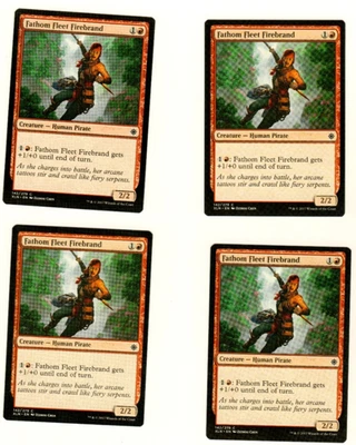 Set Of 4 Fathom Fleet Firebrand Ixalan 1421/279 Magic the Gathering MTG Card - Image 1 of 4