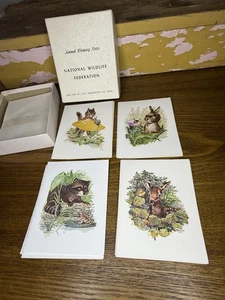 Tarjetas de notas Whimsey de animales estacionarios de colección de la Federación Nacional de Vida Silvestre - Imagen 1 de 8