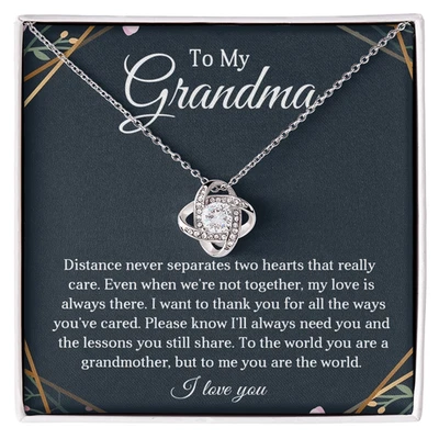 Collar Nudo Colgante A Mi Abuela Joyería Regalo Mensaje Sentimental Foto 1 de 4