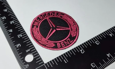 MERCEDES BENZ PARCHE COSER/PLANCHAR EN PARCHE INSIGNIA EMBLEMA NEGRO ROJO ALTA CALIDAD NUEVO Foto 1 de 4