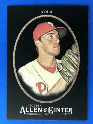 2017 Topps Allen & Ginter X Aaron Nola #206 BASEBALL CARD Philadelphia Phillies - Image 1 of 2