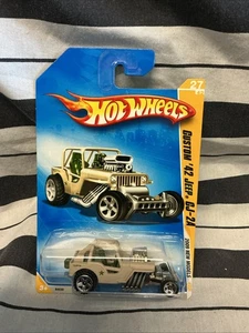 Hot Wheels 2009 New Models #27 Custom '42 Jeep CJ-2A Khaki w/ OR5SPs 5SPs - Picture 1 of 3
