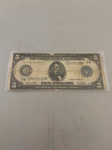 1914 Federal Reserve Note - Picture 1 of 2