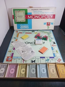 VTG 1961 Monopoly Board Game by Parker Brothers - Complete - See Description  - Picture 1 of 17