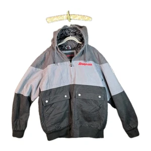 Men's XL Snap On Quilted Canvas Work Jacket With Lots Of Pockets - Picture 1 of 13