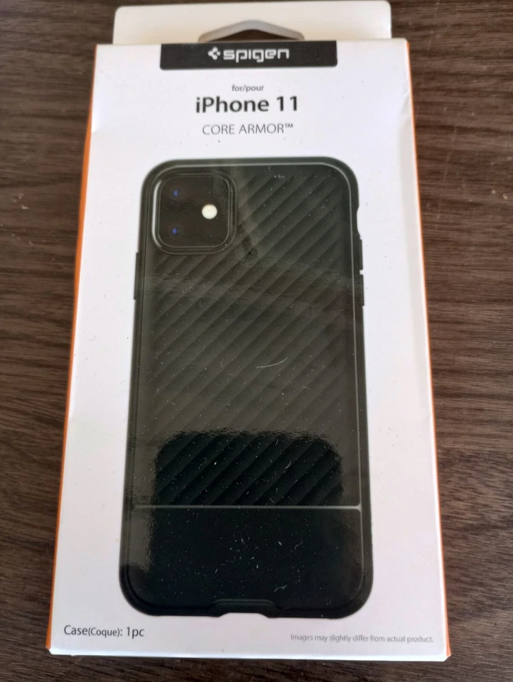 Spigen Black Core Armor Case for Apple iPhone 11 - 076CS27072 - Image 1 of 4