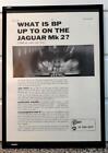 Framed original Classic Car Ad for BP and the Jaguar Mk II from 1962