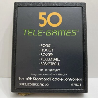 Pong Sports Atari 2600 7800 Game Sears Hockey Soccer Volleyball Basketball - Image 1 of 4