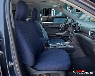 FUNDAS DE ASIENTO DELANTERAS TWEED AJUSTE PERSONALIZADO para Chevy Silverado 2008-2013 Foto 1 de 2