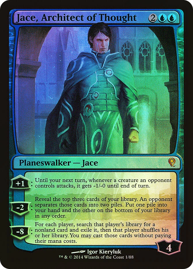 MTG FOIL Jace, Architect of Thought  - Duel Decks: Jace vs. Vraska #1 - Image 1 of 1