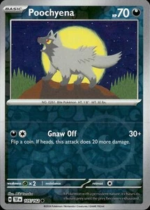 Pokemon Poochyena Fuerzas Temporales 105/162 Holograma Inverso Casi Nuevo - Imagen 1 de 1