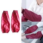 Red Oversleeves with Elasticated Cuffs for Protection and Easy Cleaning