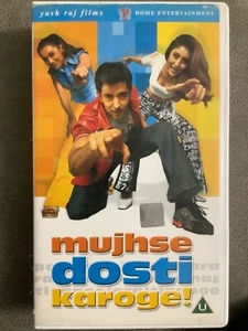 Mujhse Dosti Karoge *Hrithik Roshan *Kareena K - Bollywood Hindi Indian VHS Tape - Imagen 1 de 4