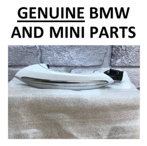 GENUINE BMW F10 5 6 7 Series White Exterior Door Handle 51217231934. RIGHT. 23C - Picture 1 of 8