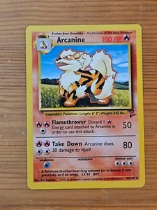 Pokémon TCG Arcanine Base Set 2 Unlimited 33/130 Regular  LP WOTC. - Picture 1 of 2