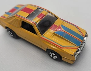 Vtg Playart Turbo Mustang Hong Kong 1-60 Yellow Diecast Car Toy - Picture 1 of 4