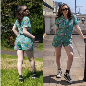 Succulents Print Playsuit by Run and Fly - Picture 1 of 7