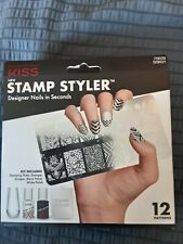 Kiss Salon Stamp Designer Nail Styler Kit 12 Patterns, full set