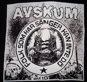 Avskum - Folk Som Har Sanger Kan Inte Do shirt / New / S , L , XL (Black) Punk - Picture 1 of 3
