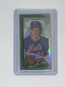 2022 Topps Allen & Ginter Chrome Tom Seaver Mini Green Refractor 23/99 Mets HOF - Picture 1 of 2