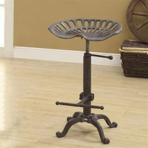 Carolina Classic Vintage Farmhouse 18.75" Metal Stool in Brown - Picture 1 of 2
