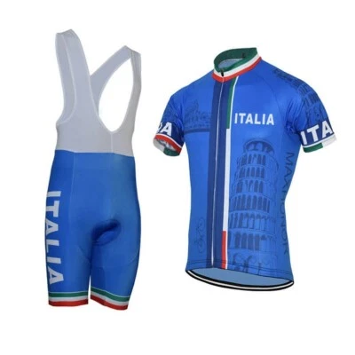 Italia Ciclismo Jersey Culotte Conjunto Ciclismo Manga Corta Jersey Ciclismo Prendas para el torso Foto 1 de 3