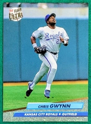 Chris Gwynn - 1992 Fleer Ultra #371 - Kansas City Royals Baseball Card - Image 1 of 3