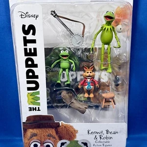 Action figure KERMIT, BEAN & ROBIN I MUPPETS Diamond Select Toys DISNEY 2016 - Foto 1 di 7