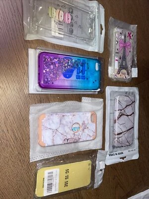 Lot of 13 Apple Iphone 5 / 5S / 1st SE. Cases & 1 tempered glass B967 - Image 1 of 3