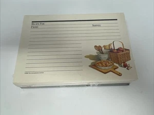 Longaberger 4x6 Recipe Card W Dividers Basket Cards Set Sealed NEW Apples Pie - Picture 1 of 3