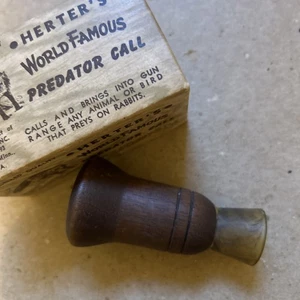 Vintage Herter's World Famous Predator Call,Rabbit Predator Call W/ Box,J32 - Picture 1 of 11
