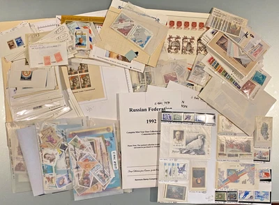 Selos da Rússia e mais caixa incrível lote não marcado M&U CV$$ melhor L-1672 - Imagem 1 de 4