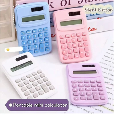 High-Quality SMALL/MINI POCKET CALCULATOR School Office Home Stationery 8 Digit - Image 1 of 4