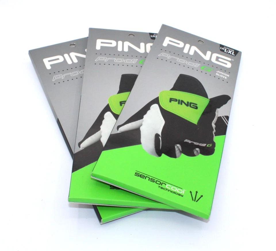 3 guantes de golf Ping Prodi G para jóvenes mano izquierda grandes/XL para golfista diestro Foto 1 de 1