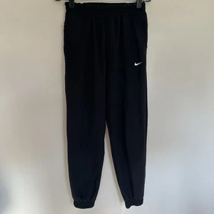 Girls Nike Black & White Jogger Track Pants Nylon Size Medium - Picture 1 of 12