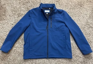 Calvin Klein Men's Water Resistant Breathable Blue Soft Shell Jacket Size 2XL - Picture 1 of 13